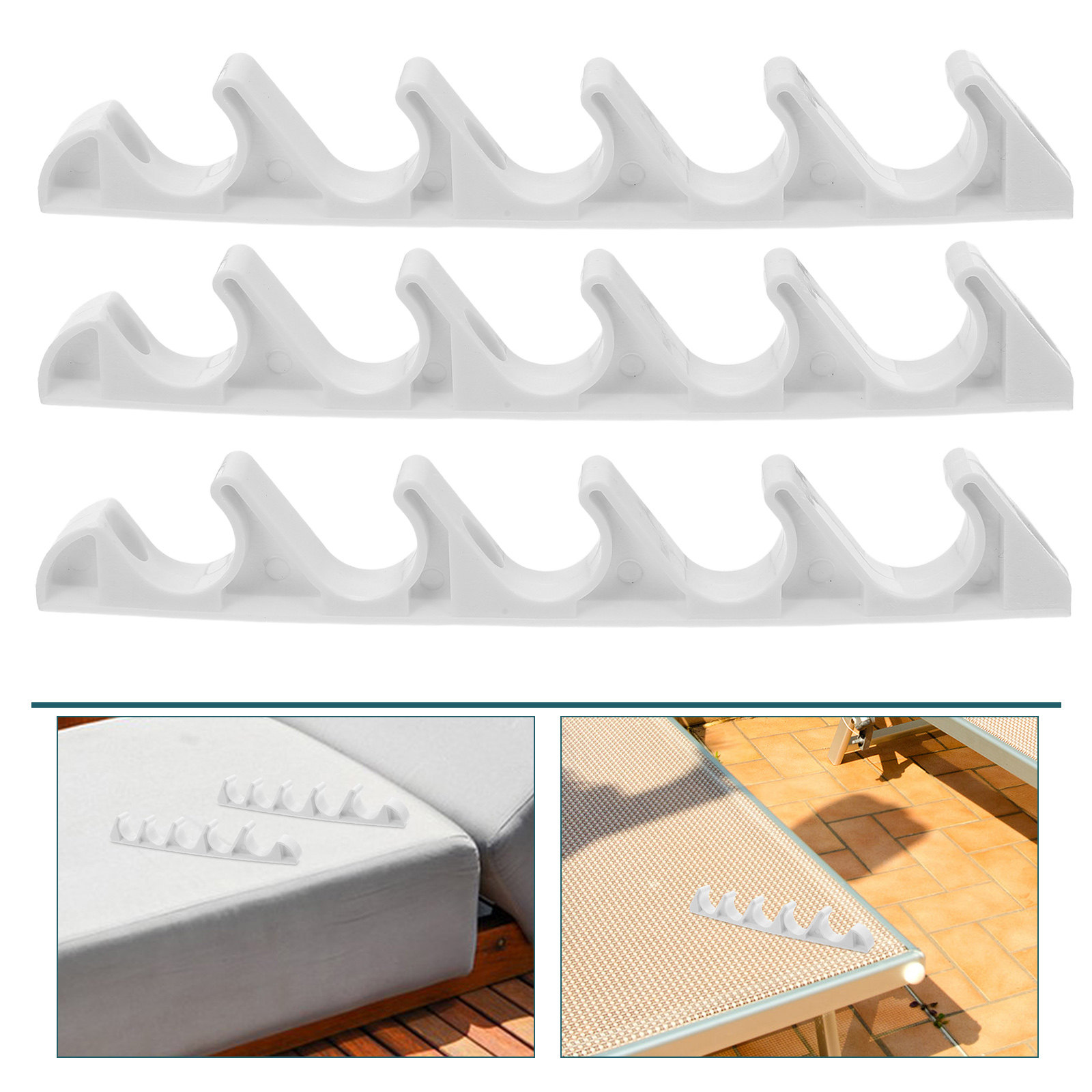 Outdoor Furniture For Patio - 8Pcs Nylon Chair Adjustment Bracket 5-