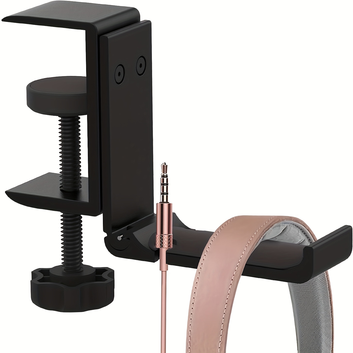 Outdoor Furniture Aluminum - All‑Aluminum Foldable Under‑desk Headphone Holder, Snap‑lock