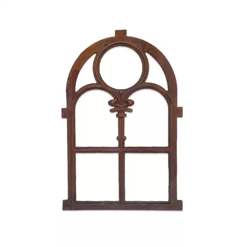 Outdoor Furniture Decor - Cast Iron Faux Window Wall Decor,