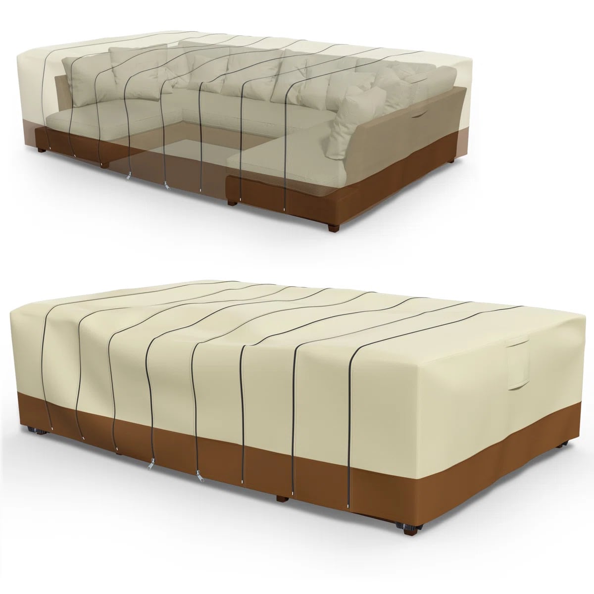 Outdoor Furniture For Patio - Waterproof Outdoor Sectional Sofa Set Cover