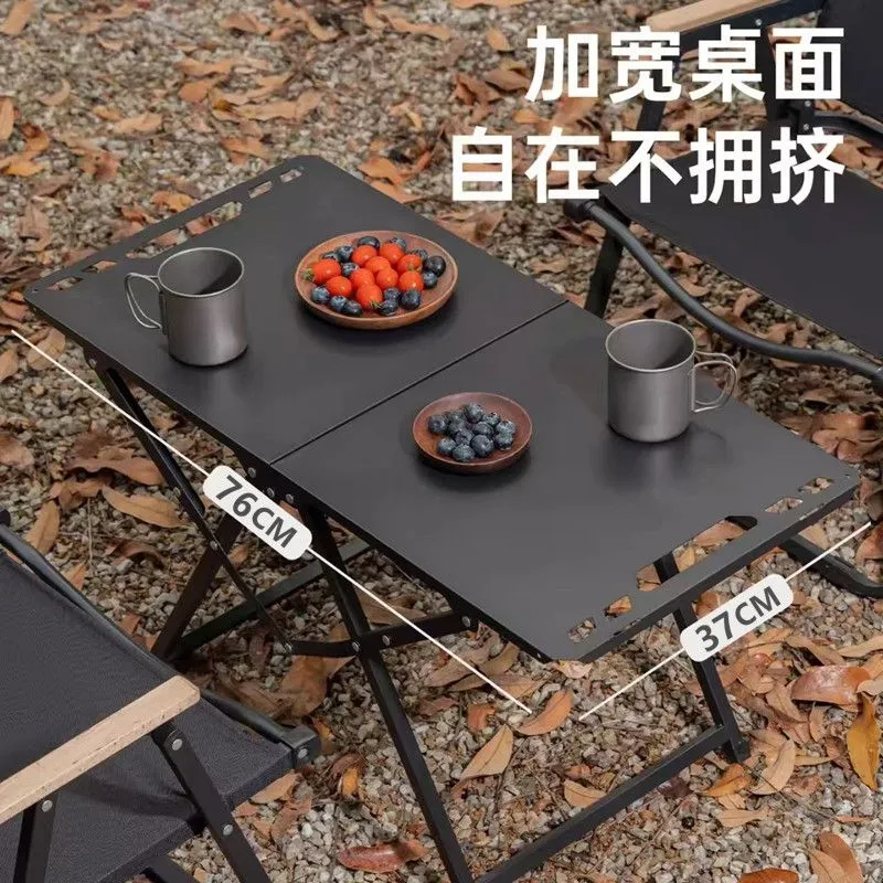 Outdoor Furniture Usa - Foldable Portable Folding Camping Table Stainless