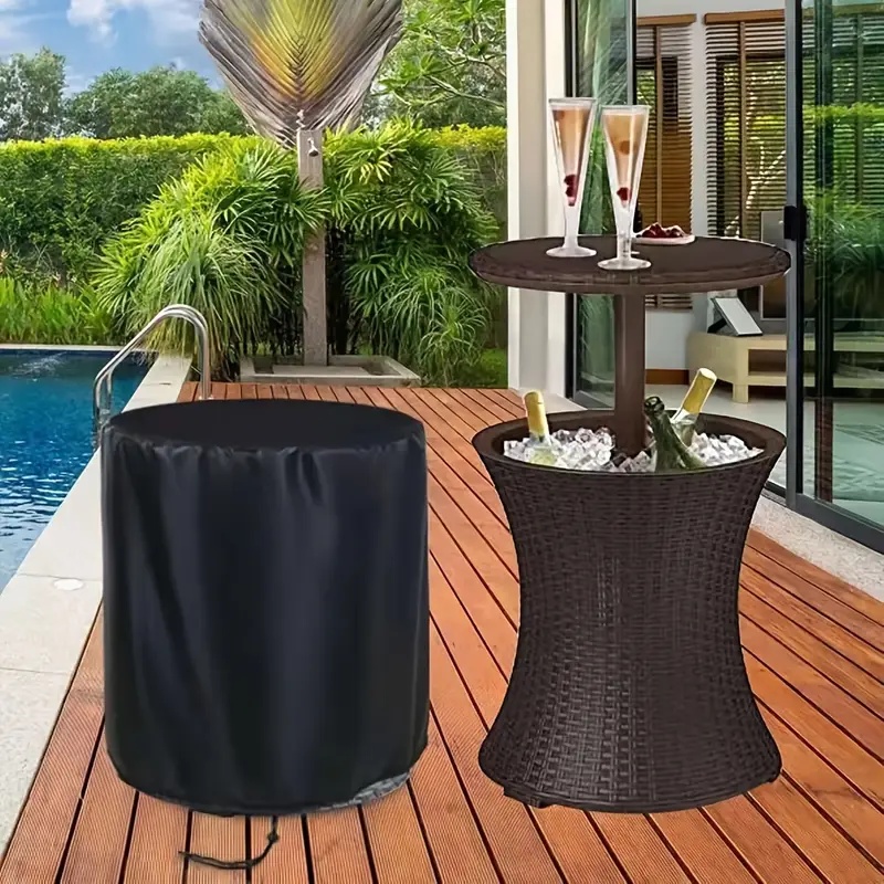 Outdoor Furniture For Patio - Outdoor Woven Table Cover，Patio Table Cover,