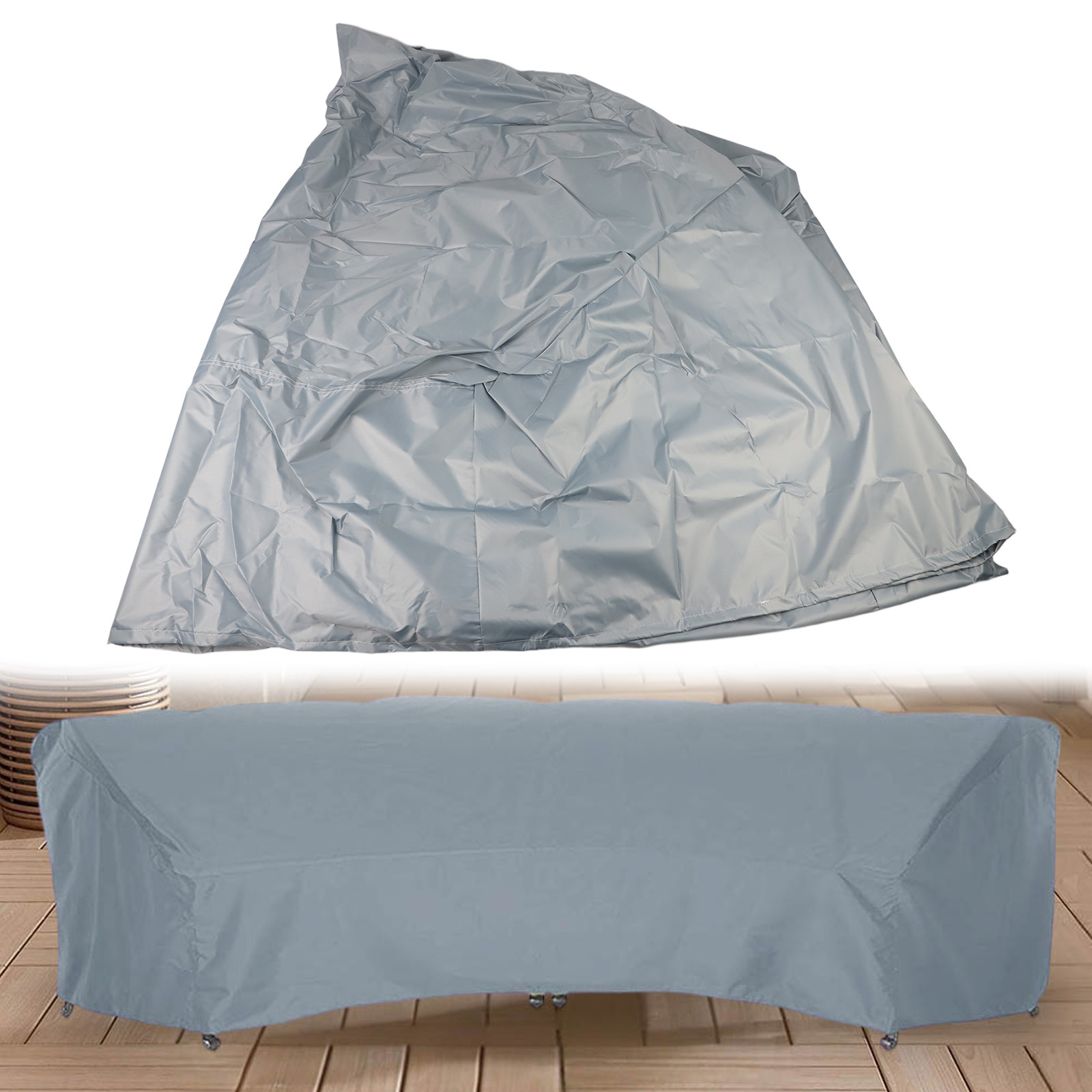 Curved Sofa Cover 210D Furnitu - Outdoor Furniture Year Round ulasan dan harga