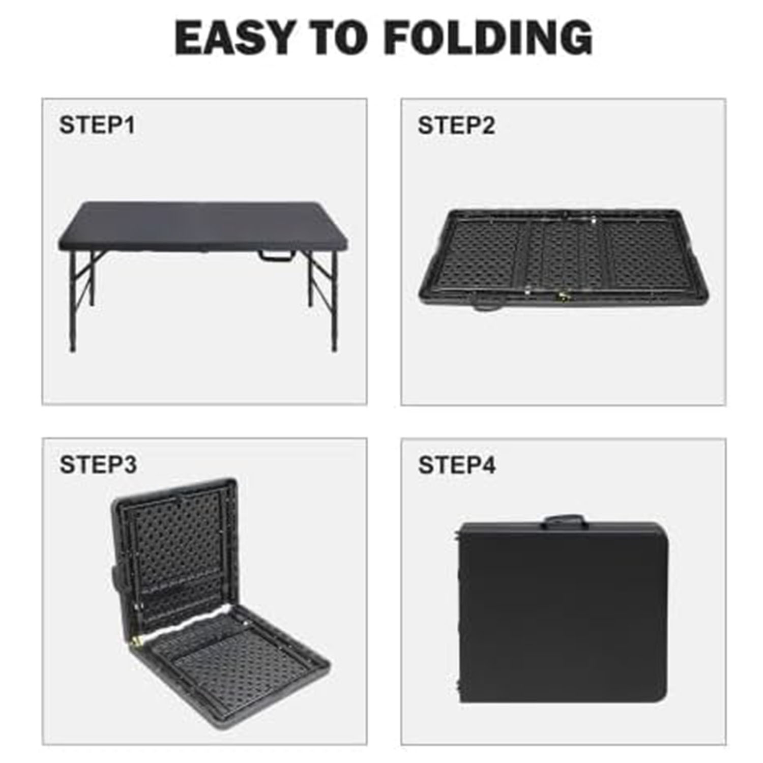 Folding Table 4ft Height Adjus - Outdoor Furniture Usa ulasan dan harga