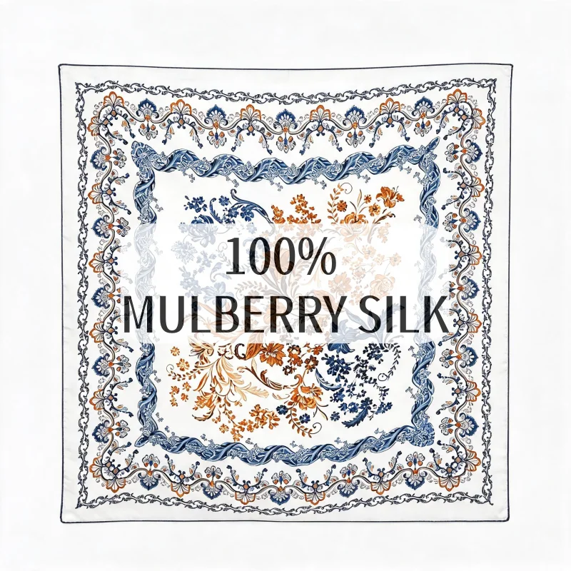 Luxury 100% Mulberry Silk Squa - Outdoor Furniture Decor ulasan dan harga