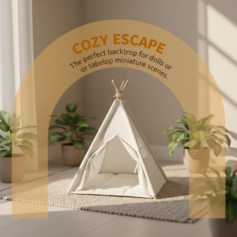 [JN] 1:12 Scale Camping Tent M - Outdoor Furniture Decor ulasan dan harga