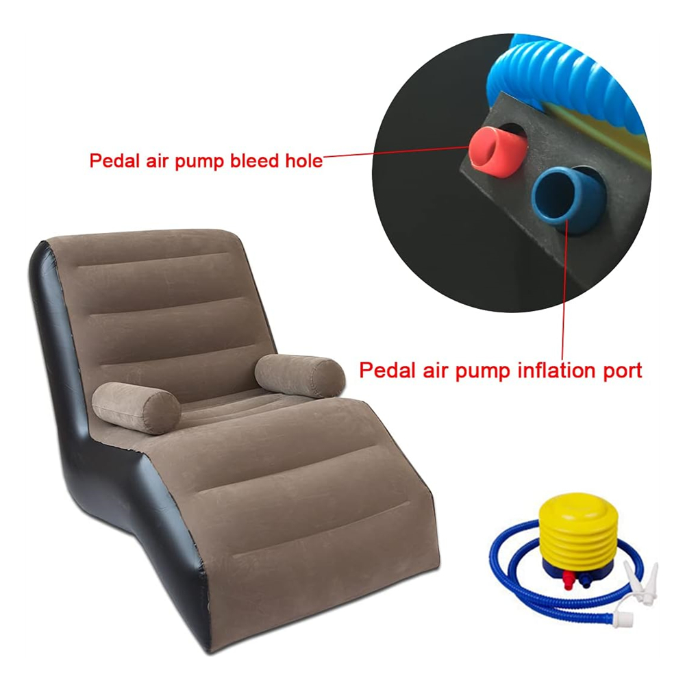 Folding Lazy Sofa,Inflatable L - Outdoor Furniture Hay ulasan dan harga