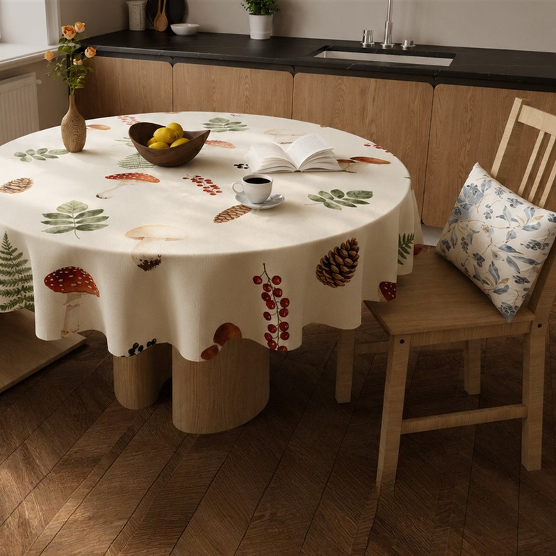 Reusable PVC Round Table Cloth - Outdoor Furniture Year Round ulasan dan harga